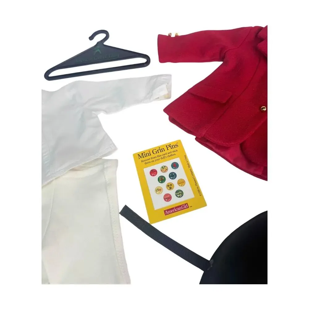 American Girl Doll Equestrian Outfit Horseback Riding Breeches Helmet Boots Top